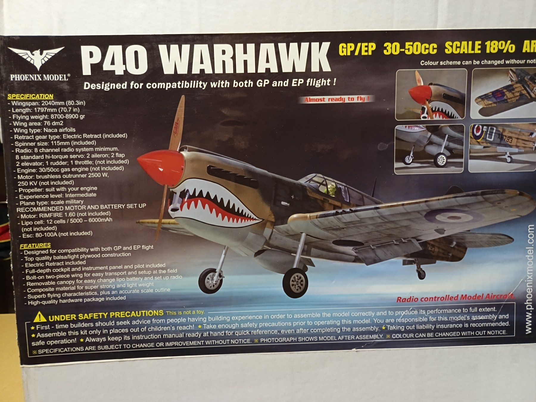 RC Modellbau: P40 warhawk  Neigelnagel Neu – Neu und originalverpackt aus Uznach von Rzeljko 5
