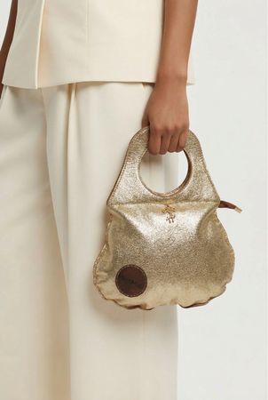 Sac à main doré Mint&Mali, cuir, petit format
