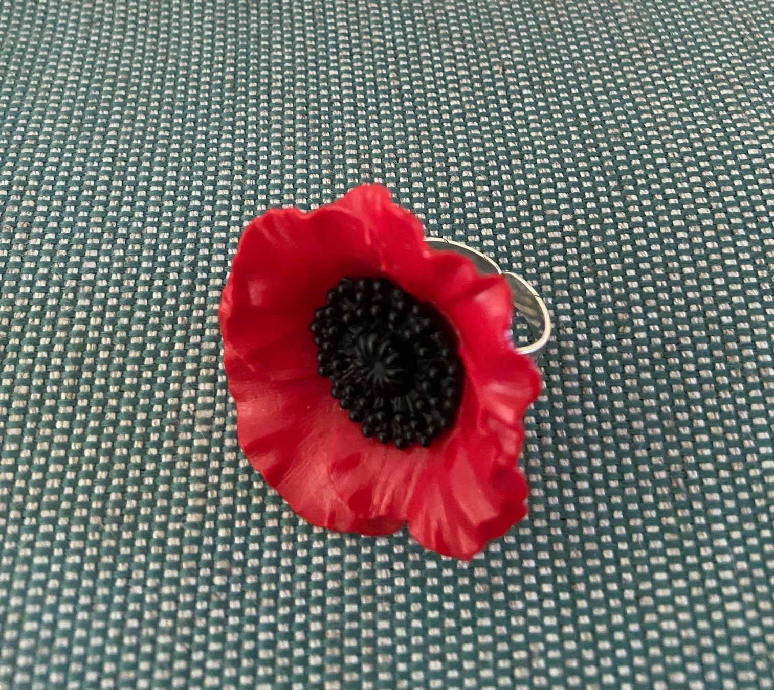 Bagues: Bague coquelicot réglable – Neuf (Voir description) à Genève par kik_8jd6 1