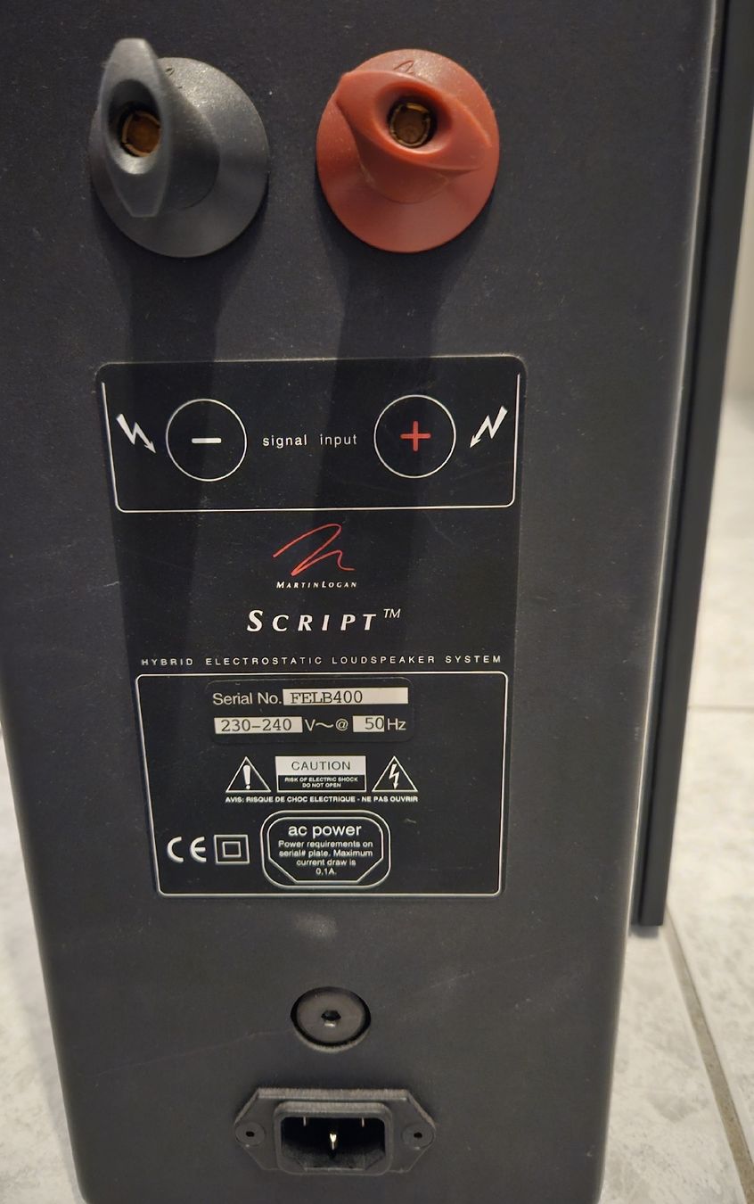 Martin Logan Lautsprecher: Martin Logan Script – Gebraucht aus Riazzino von TicinoCarAudio 2