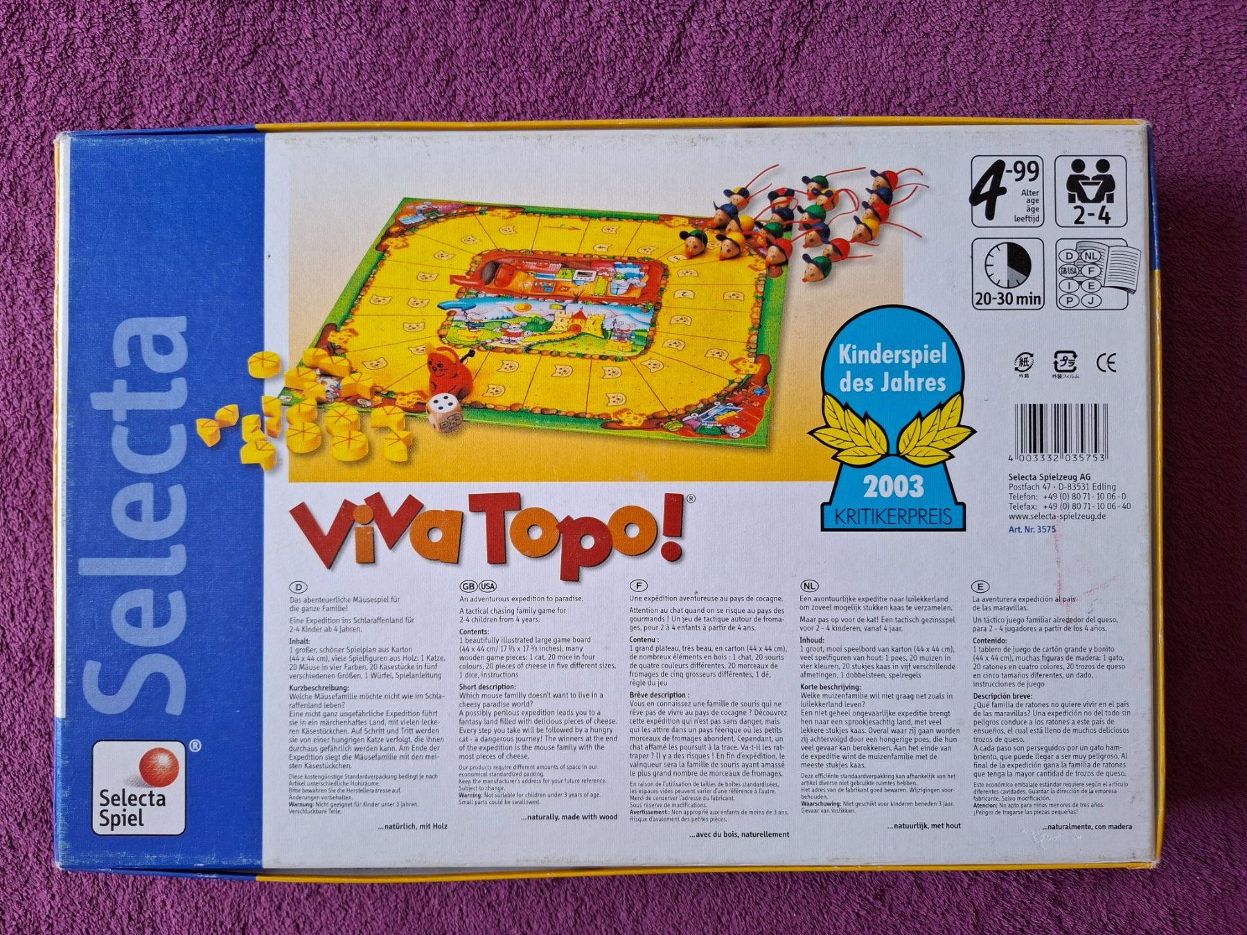 Selecta Giochi: Selecta Kinder Spiel - Viva Topo! – Usato da Müllheim Dorf venduto da Seeeule01 8