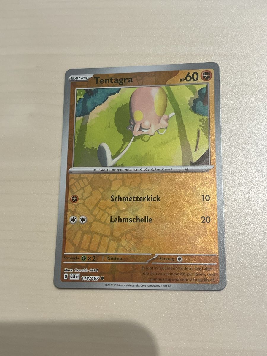 Pokémon Carte collezionabili: Tentagra 118 Reverse Holo OBF – Nuovo (secondo la descrizione) da Aarburg venduto da Barnetta07