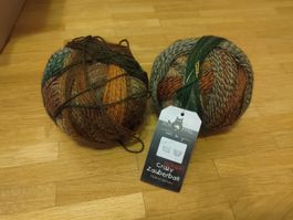 2x Wolle Schoppel Crazy Zauberball (Farbe Flussbett)