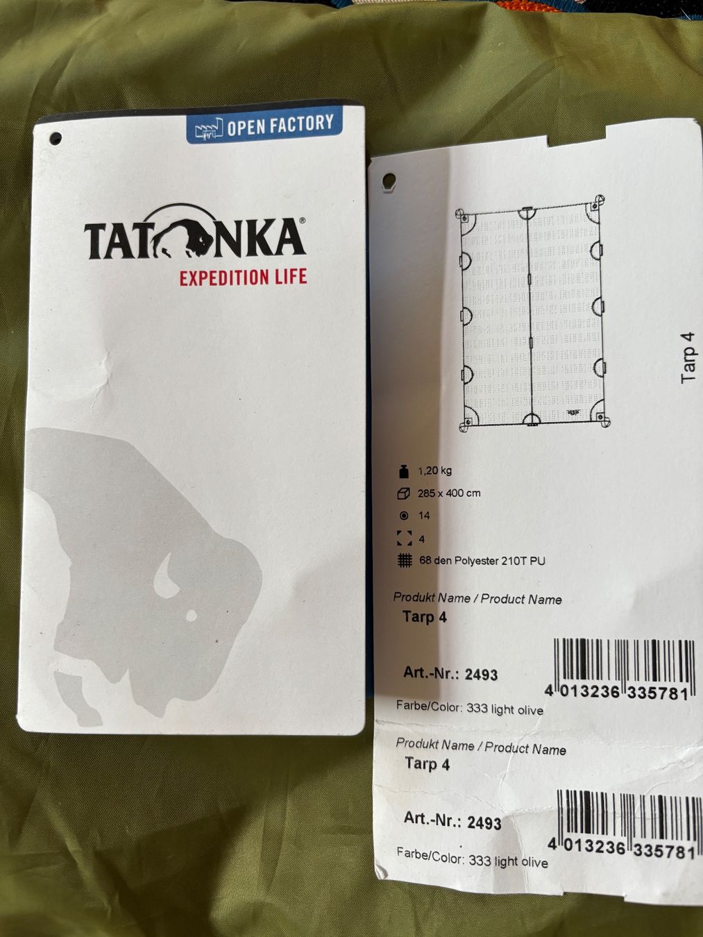 Kinderwagen Zubehör: Tatonka Tarp 4 285x400cm – Gebraucht aus Zürich von bstephanie