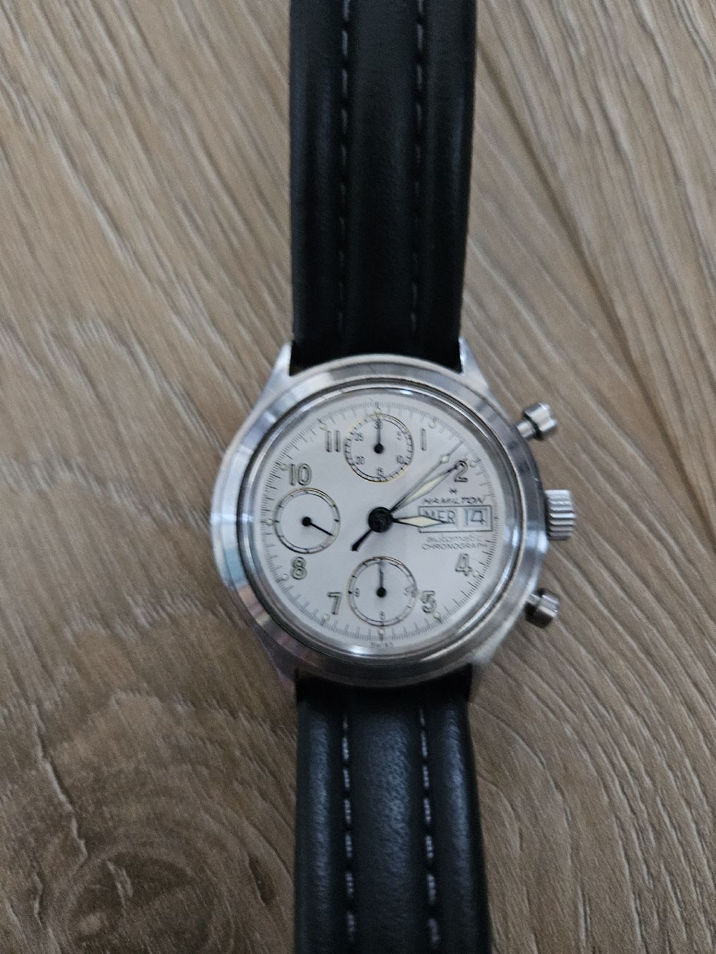 Hamilton Orologi: Hamilton Chronograph Automat – Usato da Muntelier venduto da Fproduction