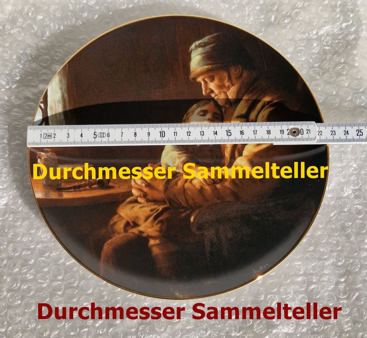 Teller: Sammelteller Albert Anker "Die Kinderkrippe" Langenthal 1987 – Gebraucht aus Zürich von silver-team 5