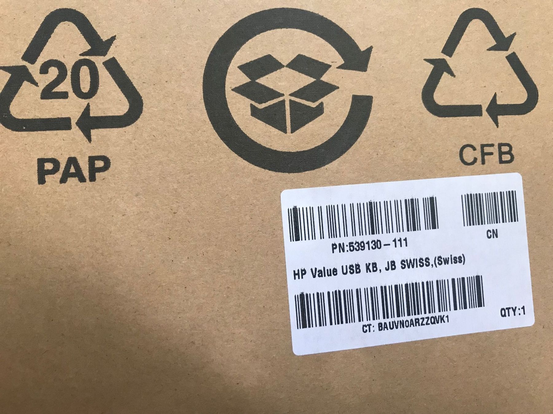 Hewlett Packard Tastiere: Tastatur.Neu und Originalverpackt – Nuovo e nell'imballaggio originale da Zürich venduto da Limea0 2