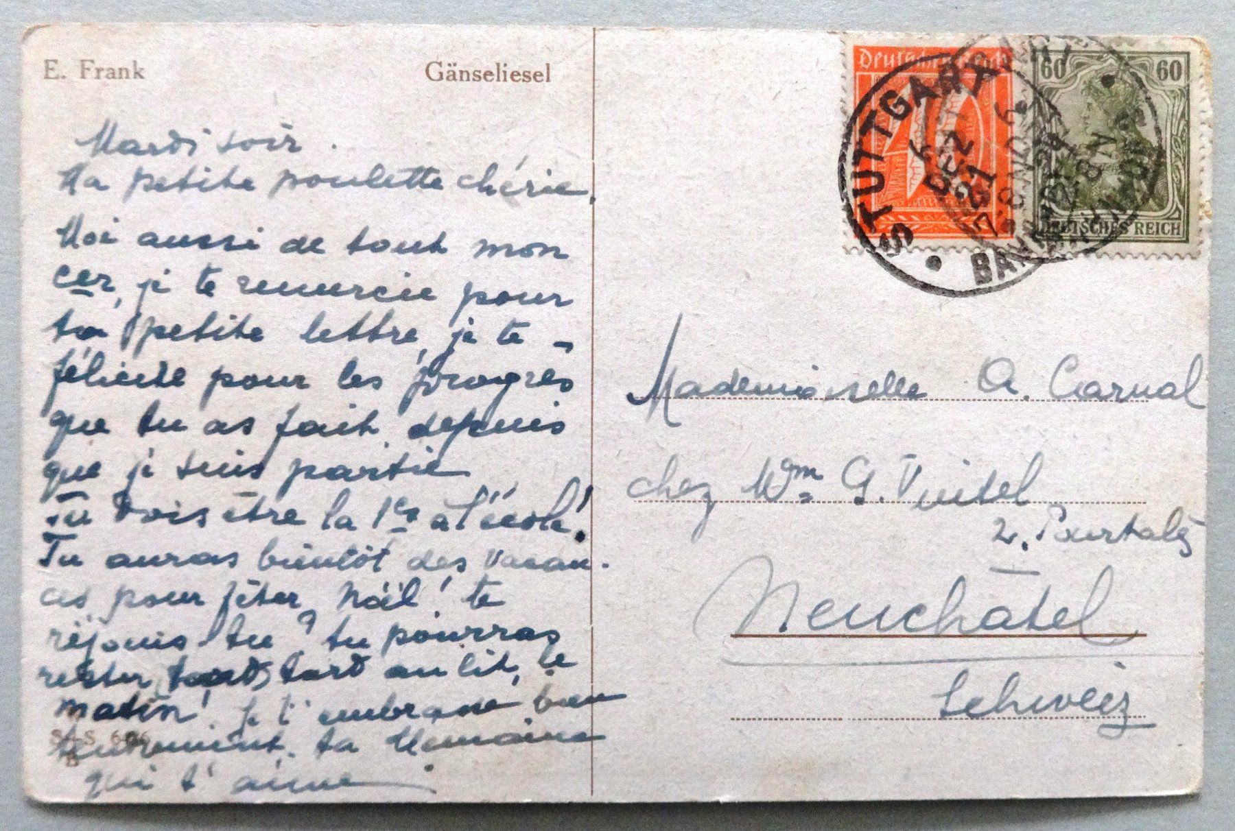 Cartoline postali: Gänseliesel - E. Frank – Difettoso da Fétigny venduto da Billy2miny 1
