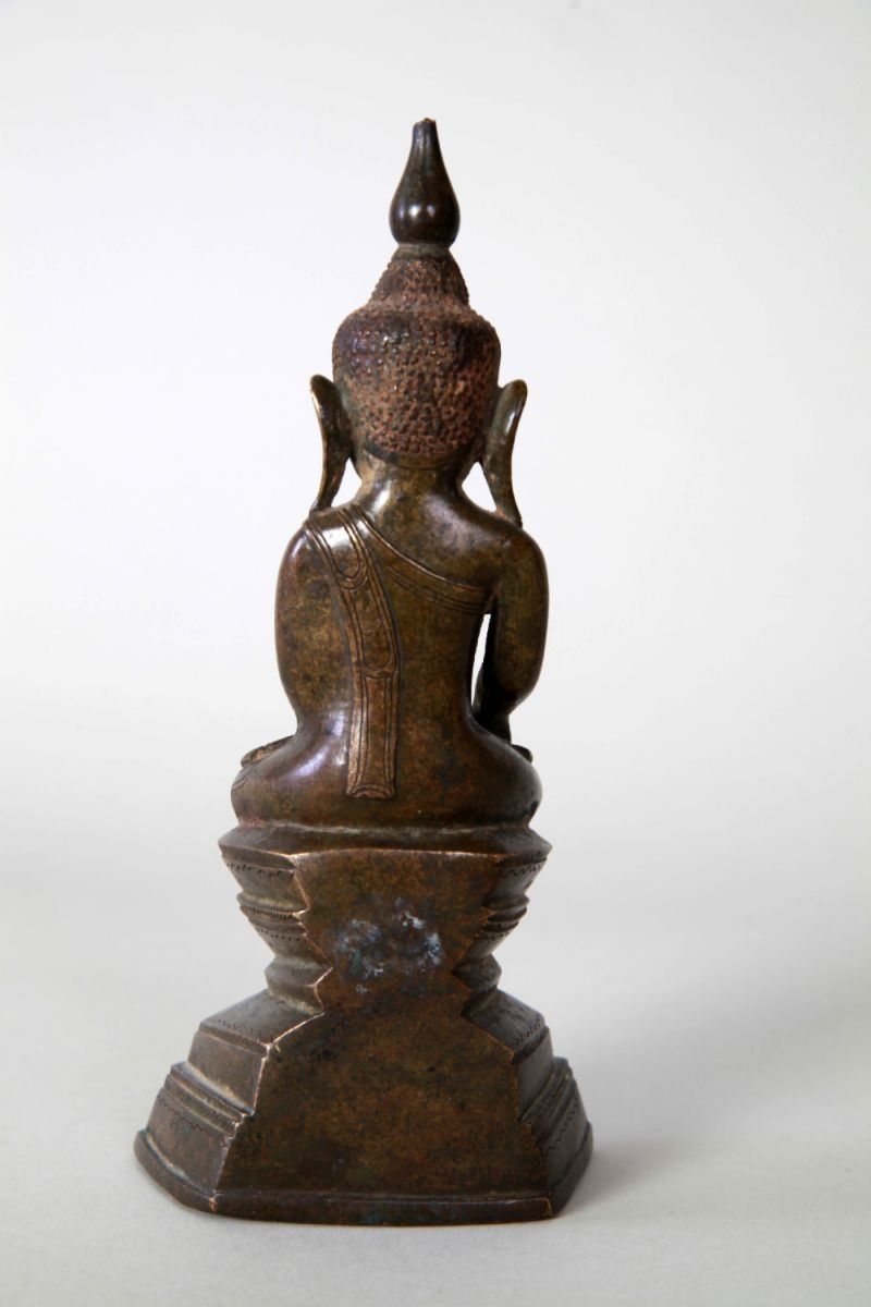 Sculture & Statue: Buddha Burma Shan, 18./19. Jht, Bronze – Usato da Thusis venduto da Feldis 2