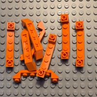 Lego 8x Schrägstein 6x1 (52501) orange