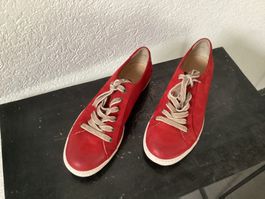 Paul Green Sneakers rot Wildleder Grösse 39 guter Zustand
