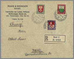 1919, PJ SATZBRIEF 0 BASEL 3.IV.20 EINGESCHR.+ANK-0, Ia