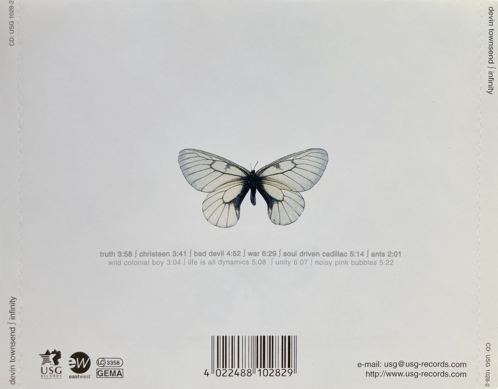 CD: DEVIN TOWNSEND - INFINITY – Usato da Bottens venduto da hotter-than-hell 1