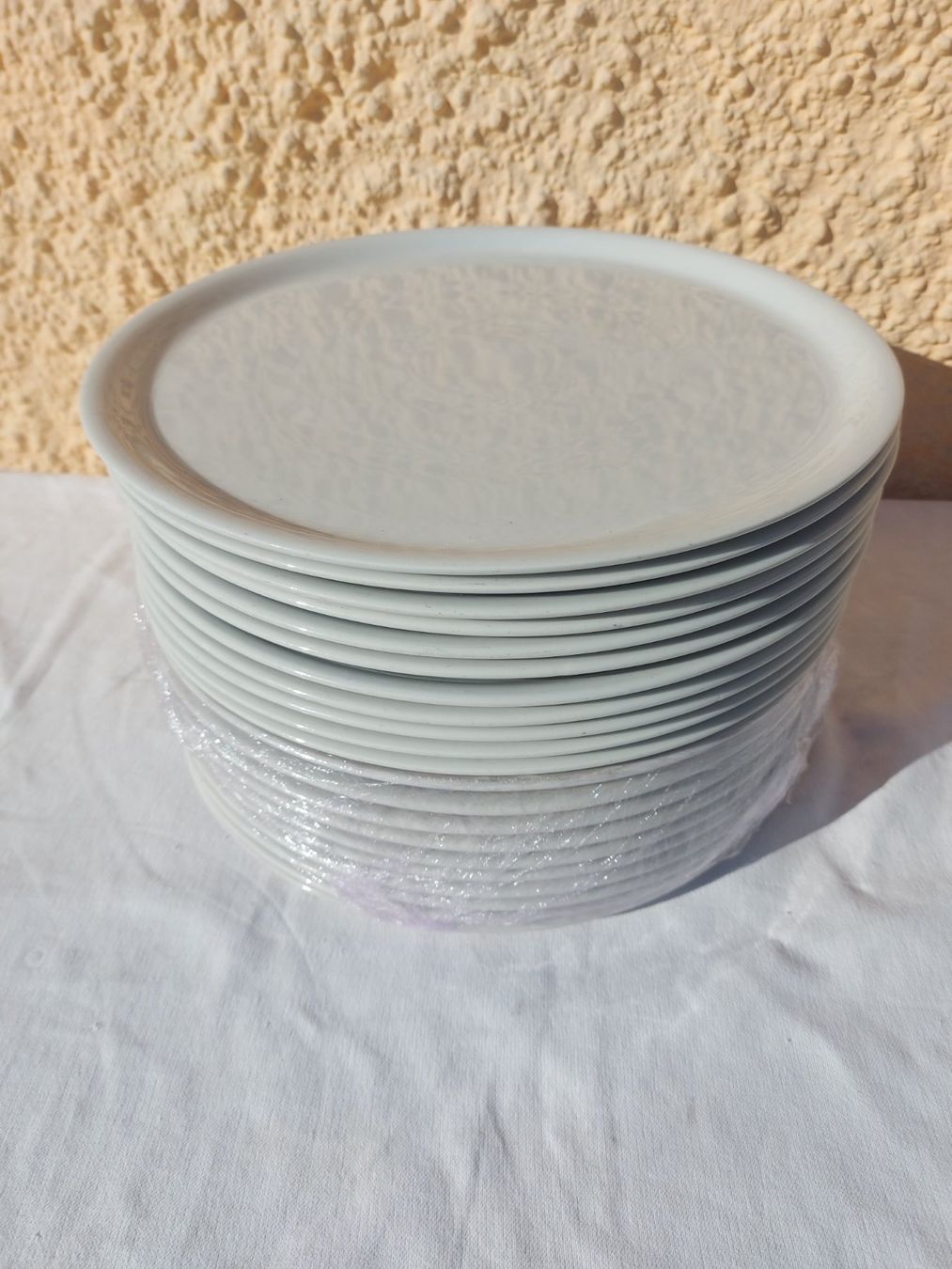 Piatti: Pizzateller ; 34cm Teller, Essteller,  21 Stk, Weiss – Nuovo e nell'imballaggio originale da Rheinau venduto da profitronic.shop