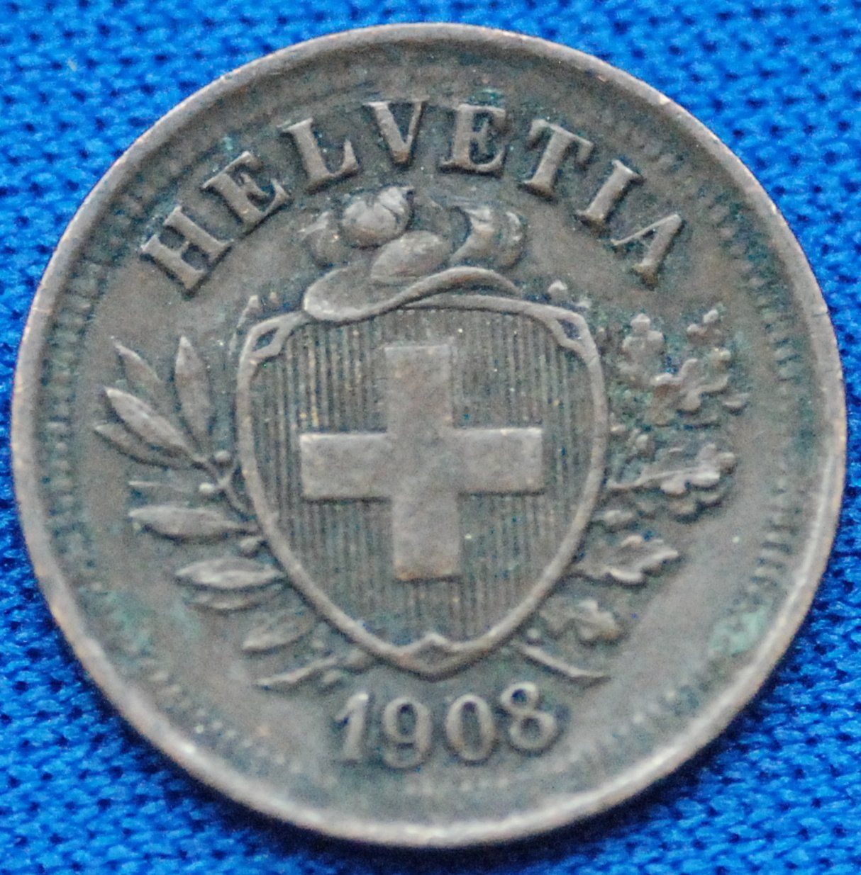 Tutti le monete: Uralter 1 Rappen, Jg. 1908 – Usato da Mühlethal venduto da sowato