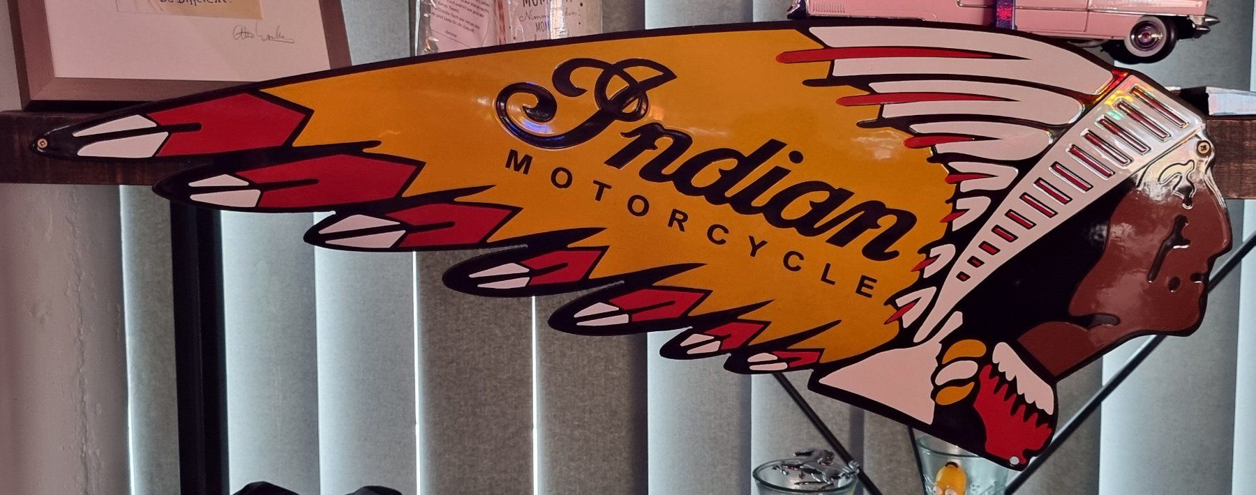 Indian Motorcycle Insegne: Indian Motocycle Blechschild – Nuovo (secondo la descrizione) da Rebstein venduto da jahallo