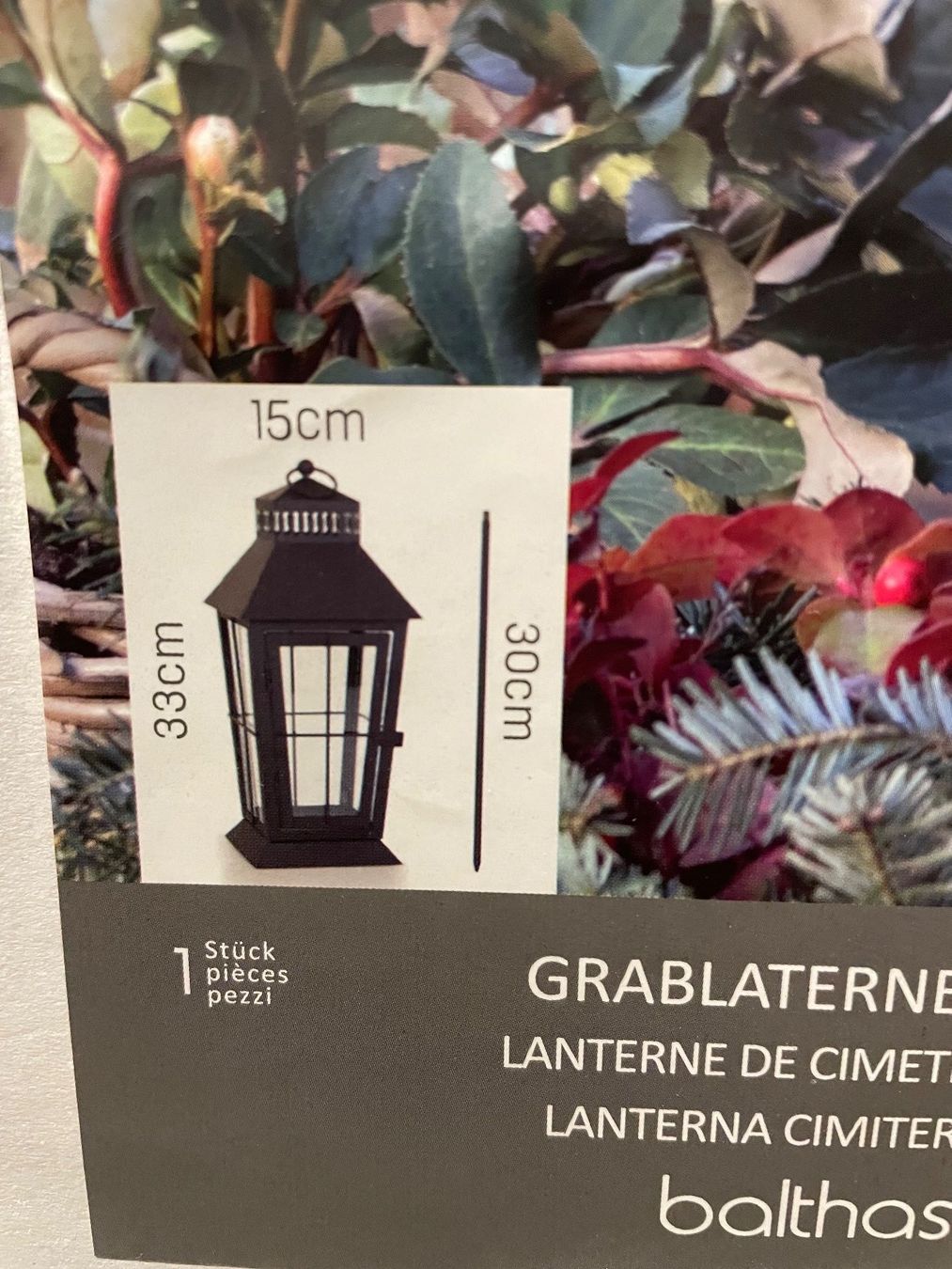 Laternen: Grablaterne von Balthasar mit Stick / NEU – Neu und originalverpackt aus Bern von mejr7777 1