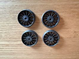 4 Speichenräder Spur 0 Lauffläche 28 mm Spurkranz 31 mm