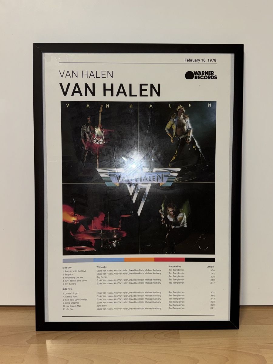 Foto & Immagini: Gerahmtes Van Halen Poster - LP 1978 – Nuovo (secondo la descrizione) da Oekingen venduto da steph.67