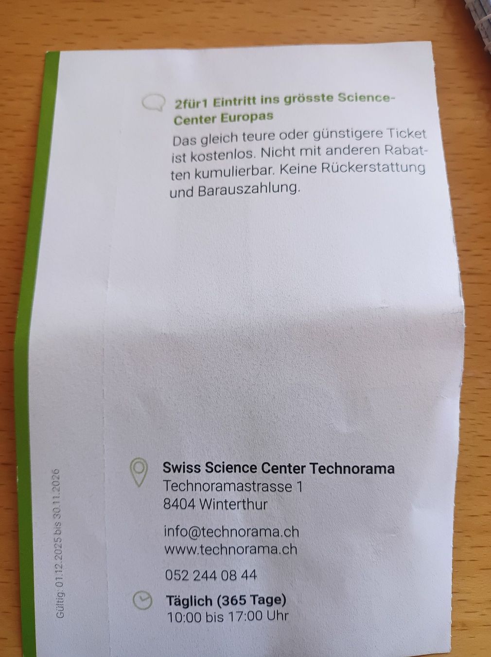 Buoni: Technorama 2fur1 – Nuovo (secondo la descrizione) da Wettingen venduto da knez1 1