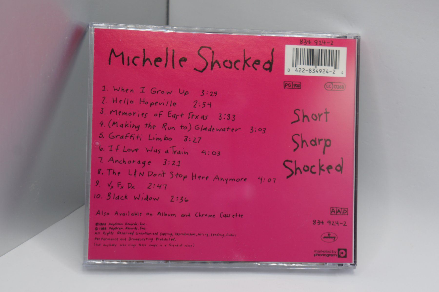 CDs: CD Michelle Shocked – Short Sharp Shocked – Gebraucht aus Ernetschwil von luisvonerni 1