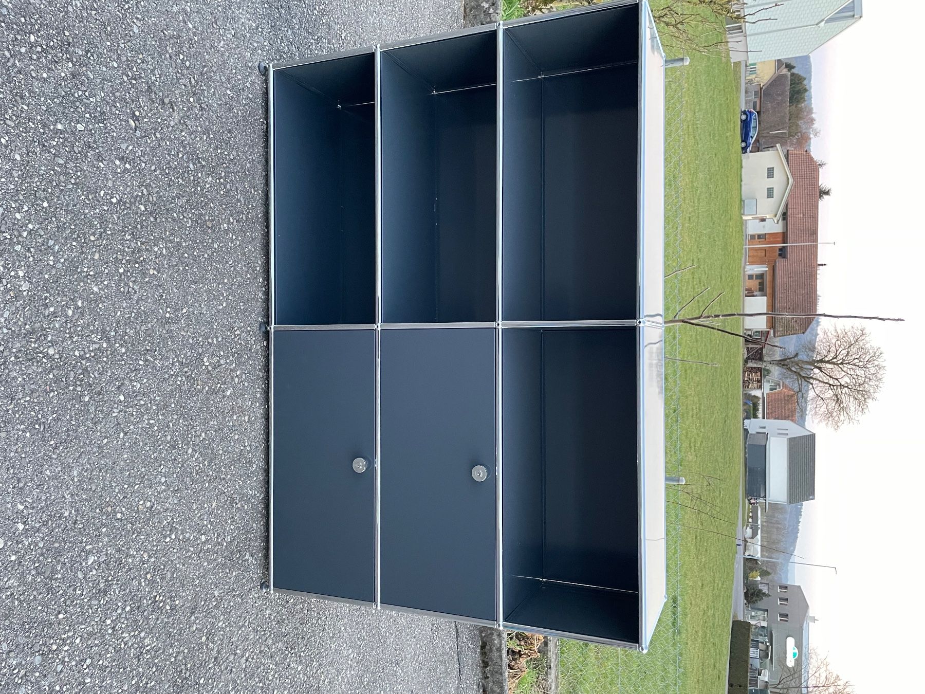 USM Regale: USM Sideboard Anthrazitgrau, Lieferung und Umbau möglich – Gebraucht aus Grenchen von Design-Outlet 2