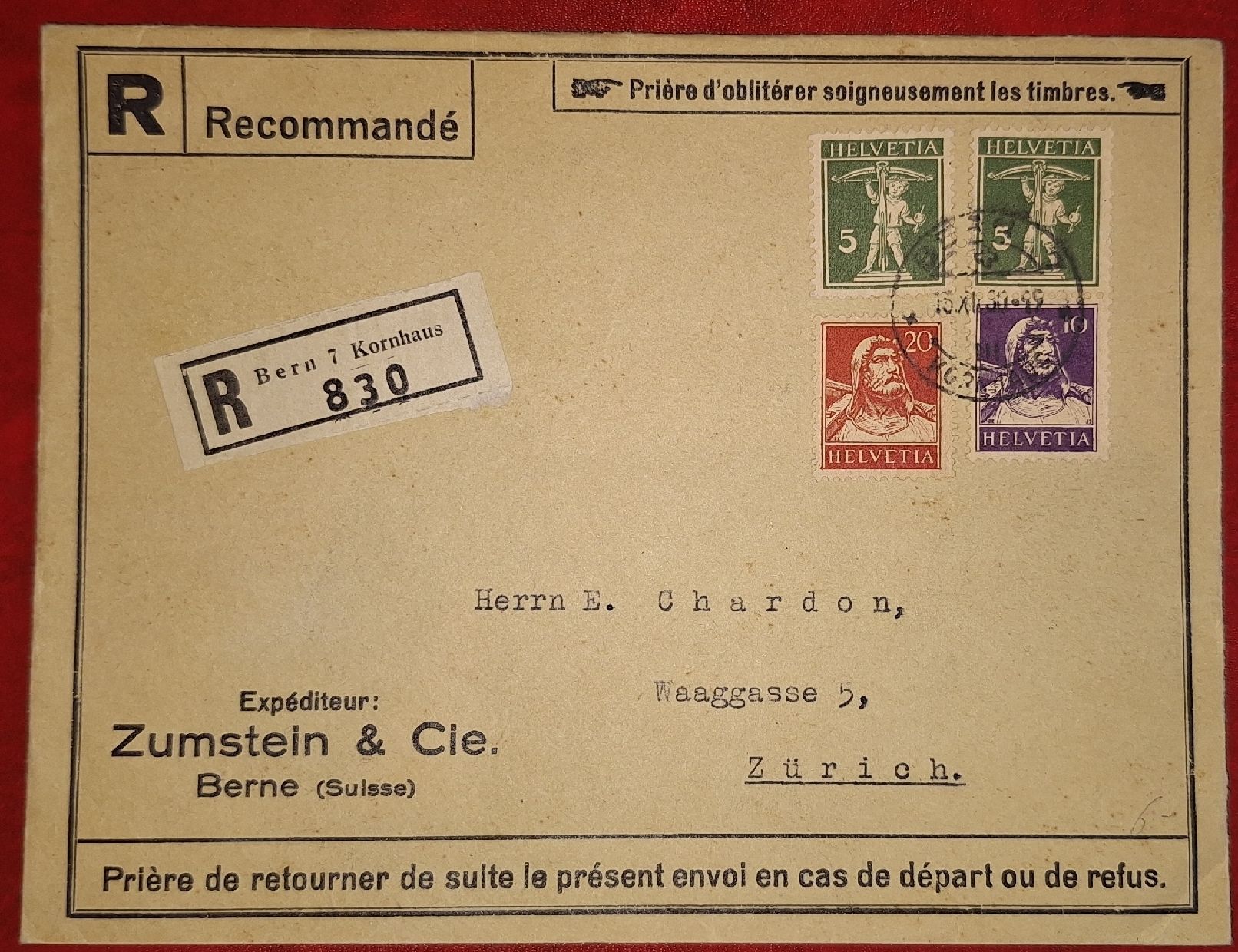 Tutti i francobolli: Brief mit Zusammenhängender Wert Z17 – Usato da Balgach venduto da SIMEON27