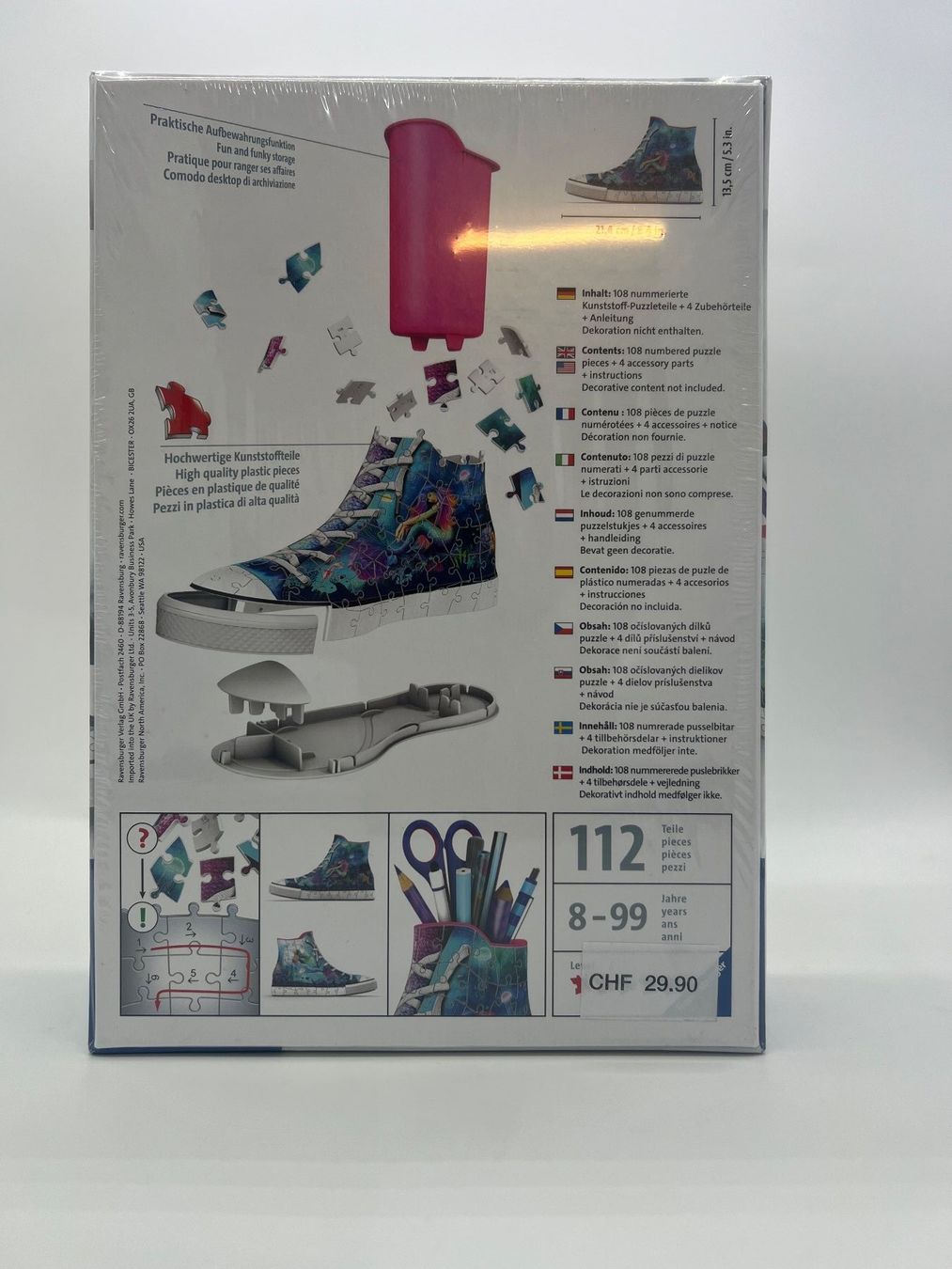 Ravensburger Puzzle: 3D Puzzle Sneaker von Ravensburger, neu! – Nuovo e nell'imballaggio originale da Zürich venduto da Budgetdisplay_Shop 1