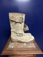 Bottine Santiago daim beige FreeLance taille 37.
