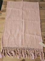 Neues Bloomingville Geschirrtuch Rosa mit Fransen