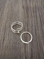 Goldfarbenes Ring-Set, Grösse 56