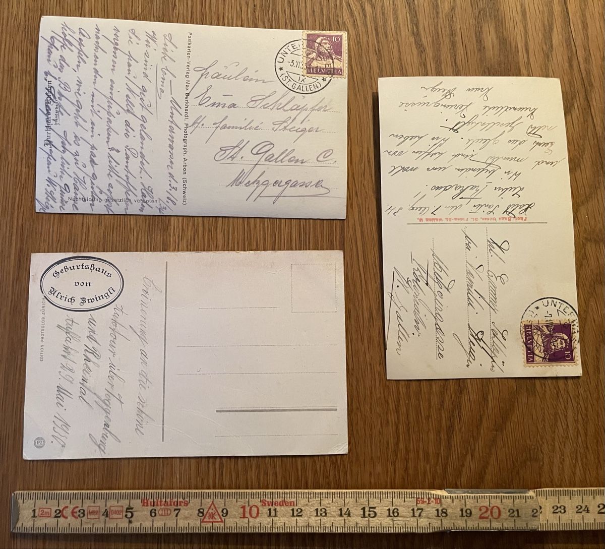 Cartoline postali: Antike Ansichtskarten Unterwasser Säntis – Usato da Waldstatt venduto da Cremschnitte 4