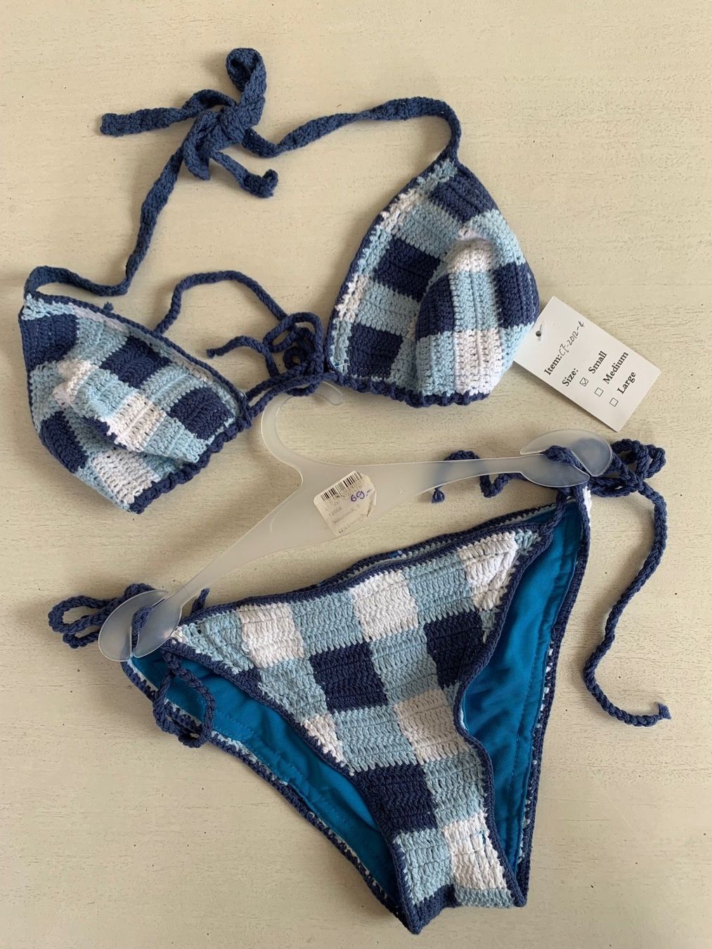 Costumi da bagno & Bikini: BIKINI 100% HANDMADE CROCHET, GR. SMALL – Nuovo (secondo la descrizione) da Rüschlikon venduto da 21moje