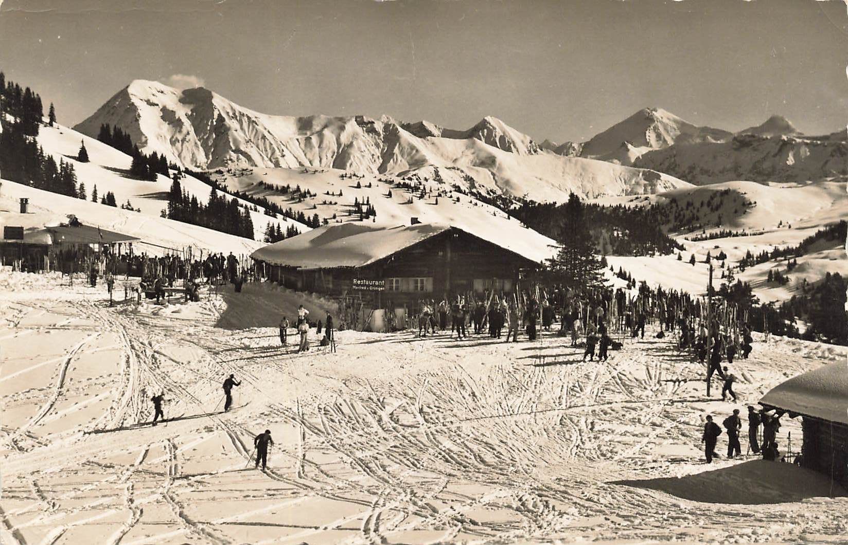 Cartoline postali: Hornberg Saanenmöser – Usato da Biasca venduto da Blenio71