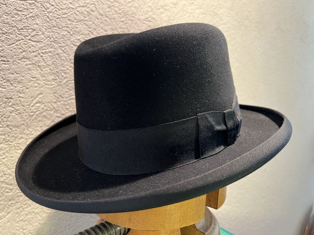 Copricapi, berretti & cappellini: Homburger Herren Hut schwarz – Usato da Reiden venduto da HerrJacques 1