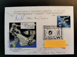 Raumfahrt  Autogramm   Volkov   Viehböck  Raumfahrerkongress
