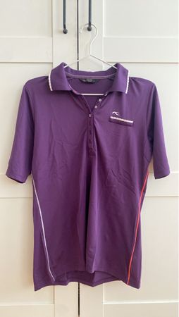 Violettes Poloshirt / Sportshirt - Marke Kjus - Gr. 38