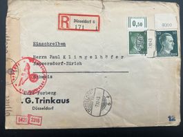 Brief  D 1943  nach CH Zensurstempel   (G761)
