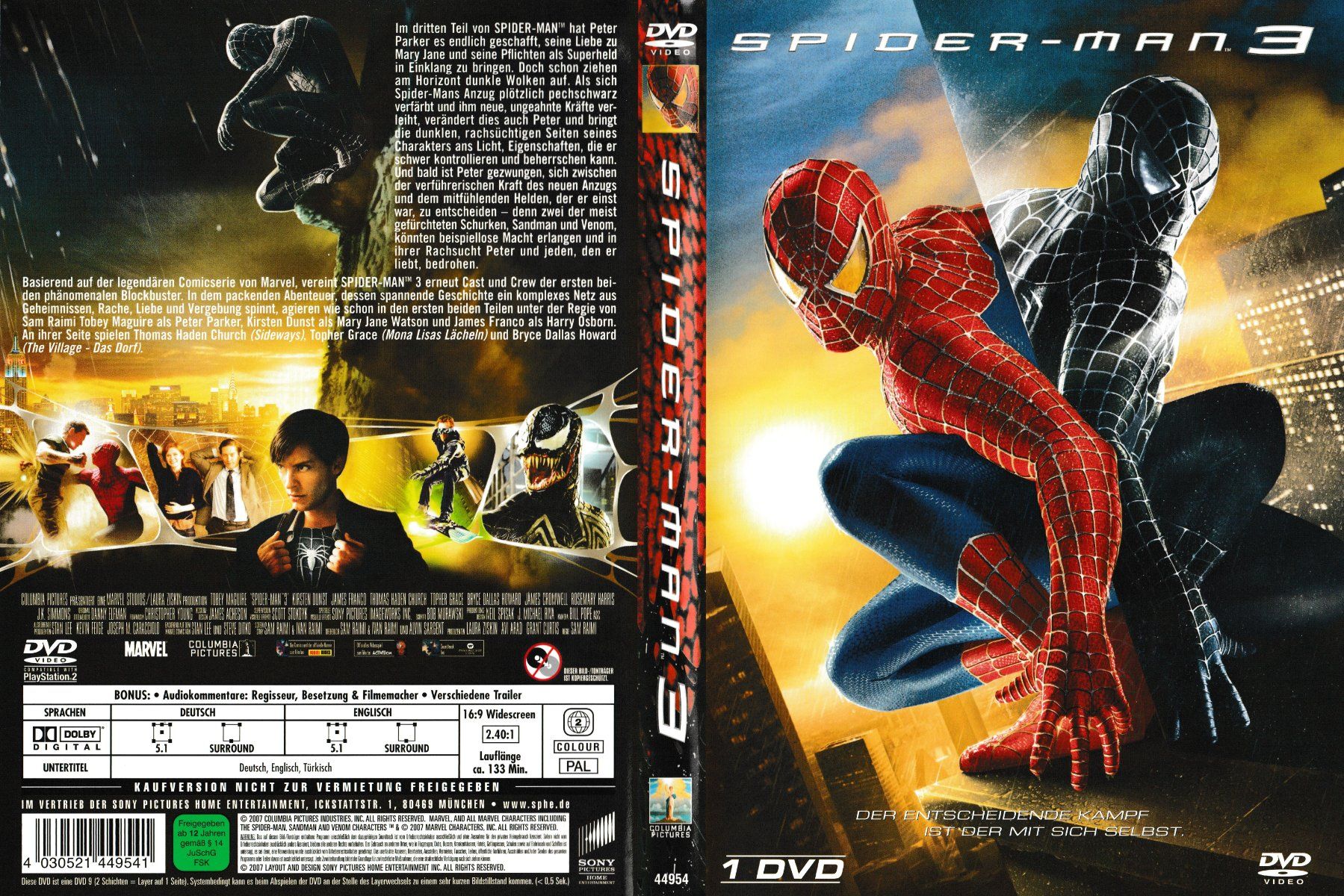 Alle DVDs: DVD - Spider-Man 3 – Gebraucht aus Langnau am Albis von MediaRescuerKeLoX