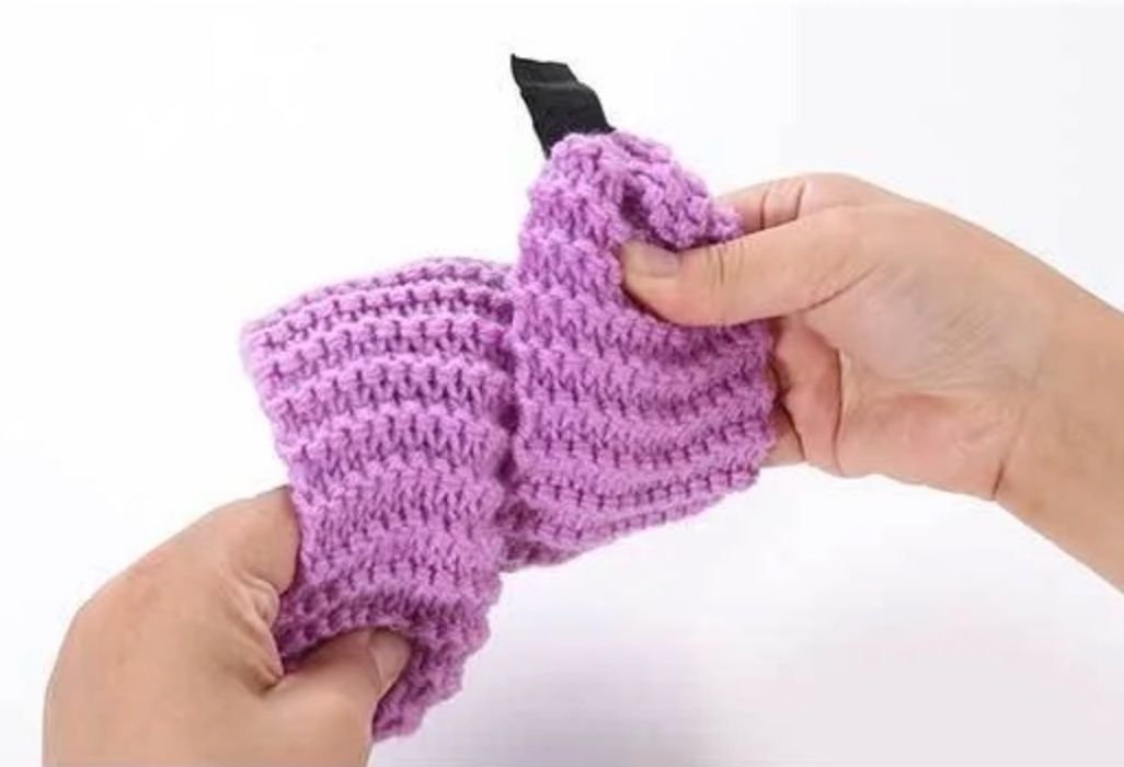 Accessori per capelli: Haarreif gestrickte Optik Wolle Elastisch Blau NEU – Nuovo e nell'imballaggio originale da Biel/Bienne venduto da AnikaNah 3