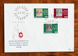 1965, Combo-FDC mit NABRA Blockausschnitten W41, W42, 429