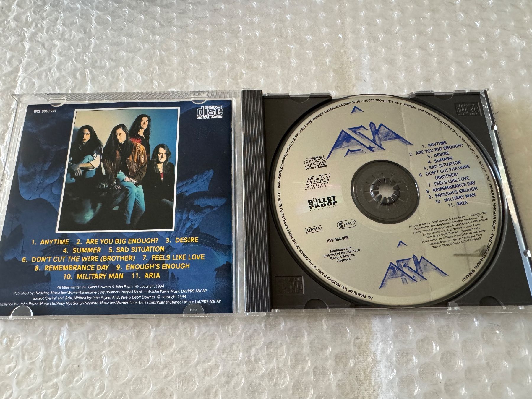 CD: Asia - Aria – Usato da Duggingen venduto da Kisha010 1
