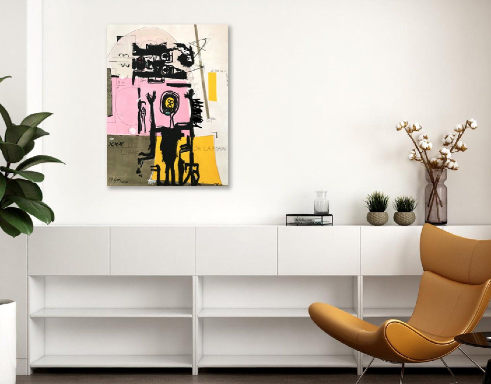 Poster & Bilder: Expressionismus Modern Art Kunst Pop Art Bild Les Lignes – Neu (gemäss Beschreibung) aus St. Niklausen LU von Stefan_Bammert_Art 1
