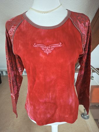 Boom Baba Collections Langarmshirt rot neu mit Etikette