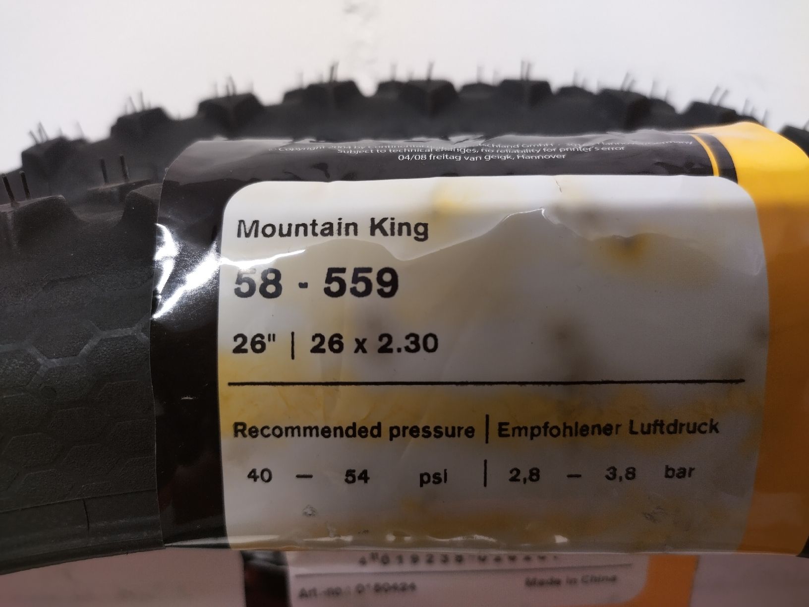 Continental Pneumatici & Ruote complete: Continental - Mountain King  – Nuovo (secondo la descrizione) da Hombrechtikon venduto da findik 5