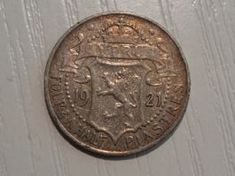 SILBER / 4½ Piaster / Zypern / 1921