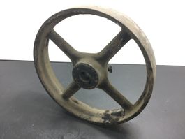Antike Gusseisen Transmission mit Speichen