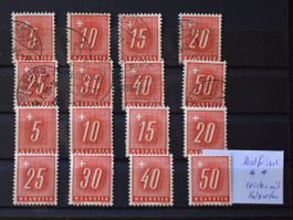 Zwei  ganze Sätze Porto Marken 1x o und einmal *  0509H
