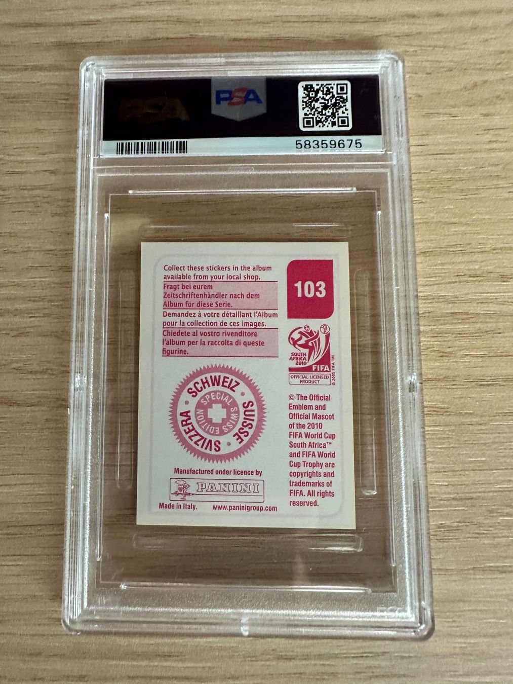 Panini Carte collezionabili: Thierry Henry Panini World Cup 2010 Sticker PSA 9 – Nuovo (secondo la descrizione) da Hagendorn venduto da Pokecollectorch 1