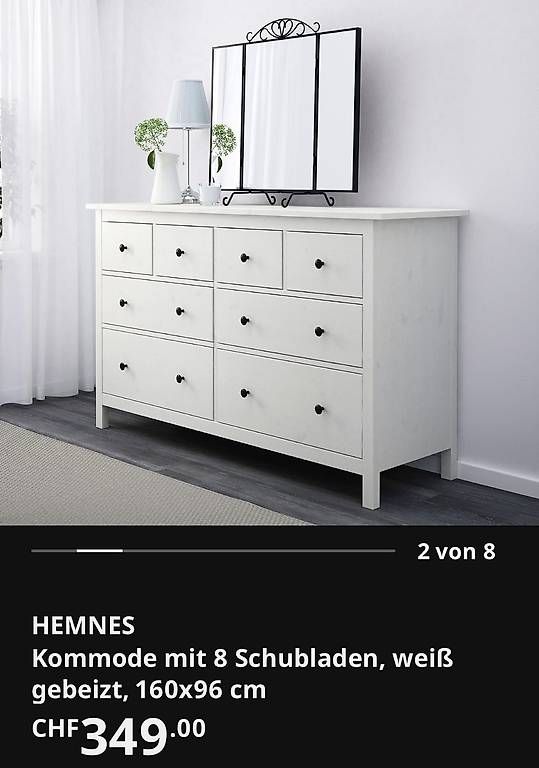 Ikea Cassettiere: Kommode Weiss gebeizt – Usato da Oftringen venduto da Kaieli 3